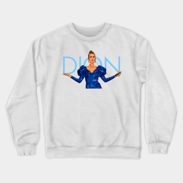 Celine Dion Sticker mode Crewneck Sweatshirt by gorilaboss